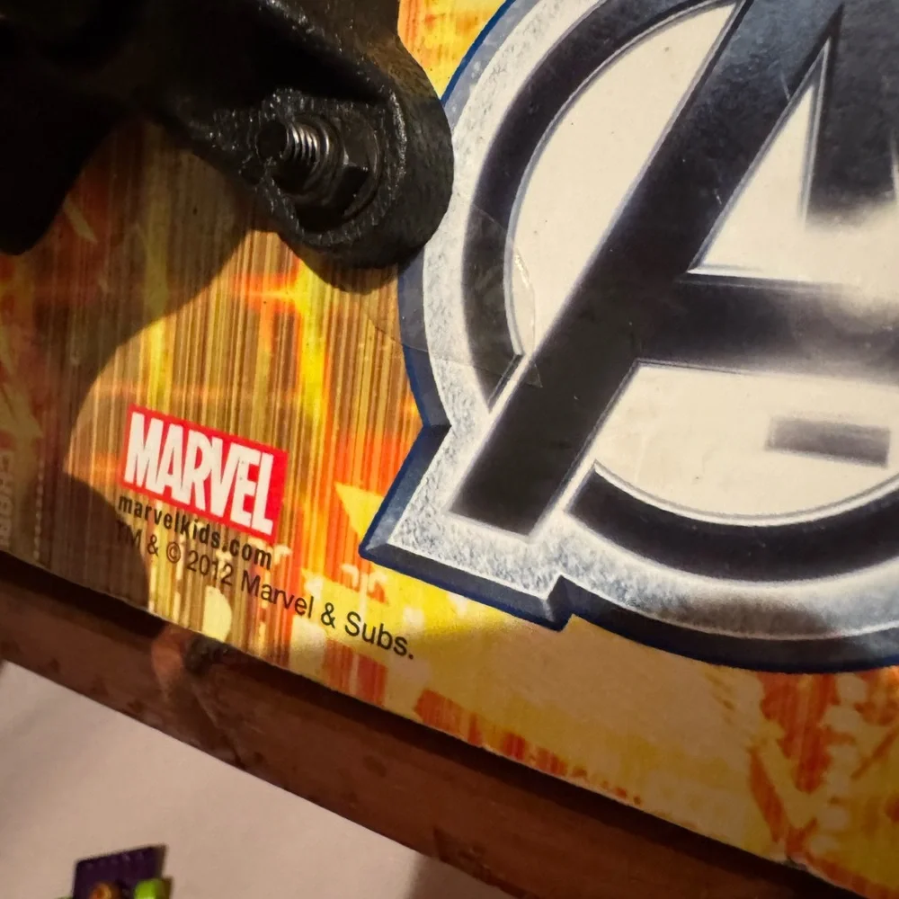 Marvel Avengers 'Assemble' Skateboard Deck - Bright Yellow/Orange Graphics